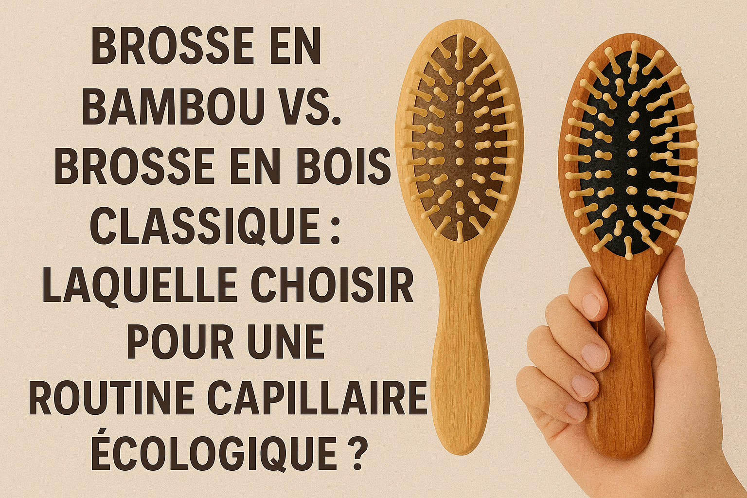 Brosse en Bambou vs. Brosse en Bois Classique