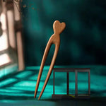 barette à cheveux coeur pour chignons - Vignette | Belle brosse