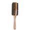 Brosse à barbe en bois naturel double face à poils - L