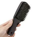 Brosse à barbe en poils de sanglier courbée - Vignette | Belle brosse