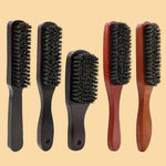 Brosse à barbe en poils de sanglier courbée - Vignette | Belle brosse