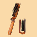 Brosse à cheveux de voyage pliable en poils de sanglier - Vignette | Belle brosse