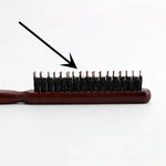 Brosse à cheveux en bois et poils de sanglier pour extension de cheveux - Vignette | Belle brosse