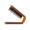 Brosse à cheveux portable en poils de sanglier - Marron