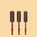 Brosse ronde à cheveux en bois et poils de sanglier - Vignette | Belle brosse
