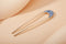 Epingles à cheveux pour chignon - Email bleu Lune