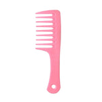 Peigne à dents larges pour cheveux bouclés rose - Vignette | Belle brosse