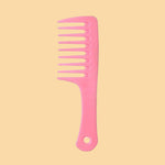 Peigne à dents larges pour cheveux bouclés rose - Vignette | Belle brosse