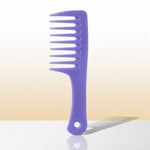 Peigne à dents larges pour cheveux bouclés violet - Vignette | Belle brosse