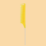 Peigne à queue antistatique en acier jaune - Vignette | Belle brosse