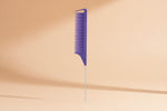Peigne à queue antistatique en acier violet - Vignette | Belle brosse