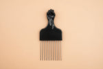 Peigne pour afro en inox - Vignette | Belle brosse