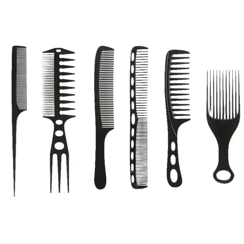 6 Brosse à cheveux noire - Kit 6 pcs