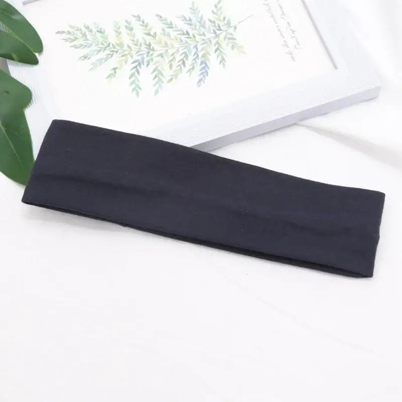 Bandeau élastique en coton - Bleu foncé
