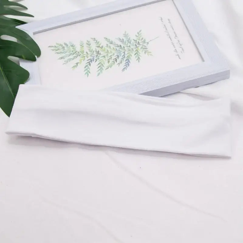 Bandeau élastique en coton - Blanc
