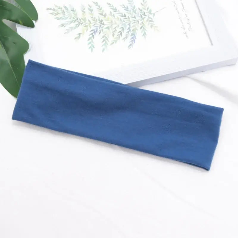 Bandeau élastique en coton - Bleu royal