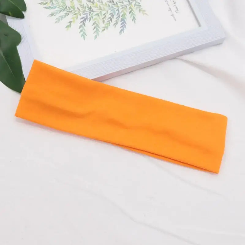 Bandeau élastique en coton - Orange