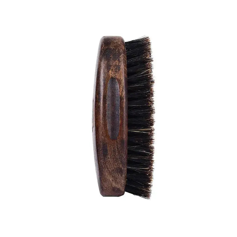 Brosse à barbe de voyage en poils de sanglier - Noir