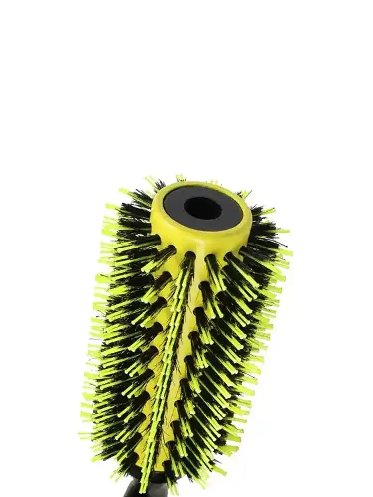 Brosse à boucler les cheveux jaune