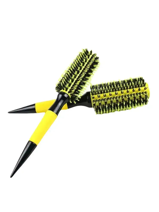 Brosse à boucler les cheveux jaune