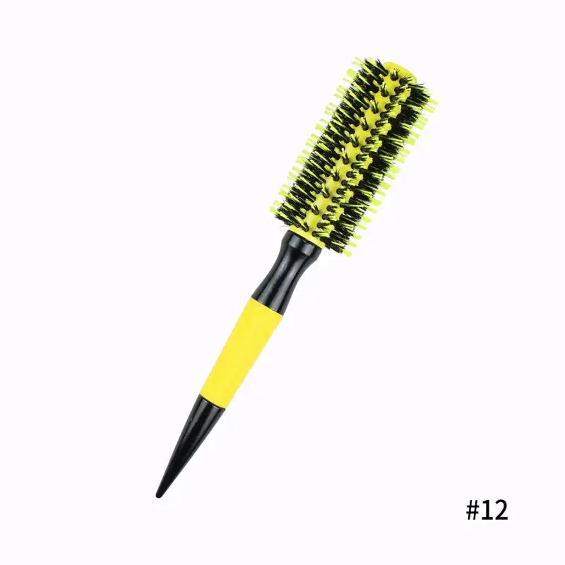Brosse à boucler les cheveux jaune - ∅5cm