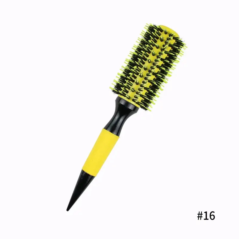 Brosse à boucler les cheveux jaune - ∅6cm