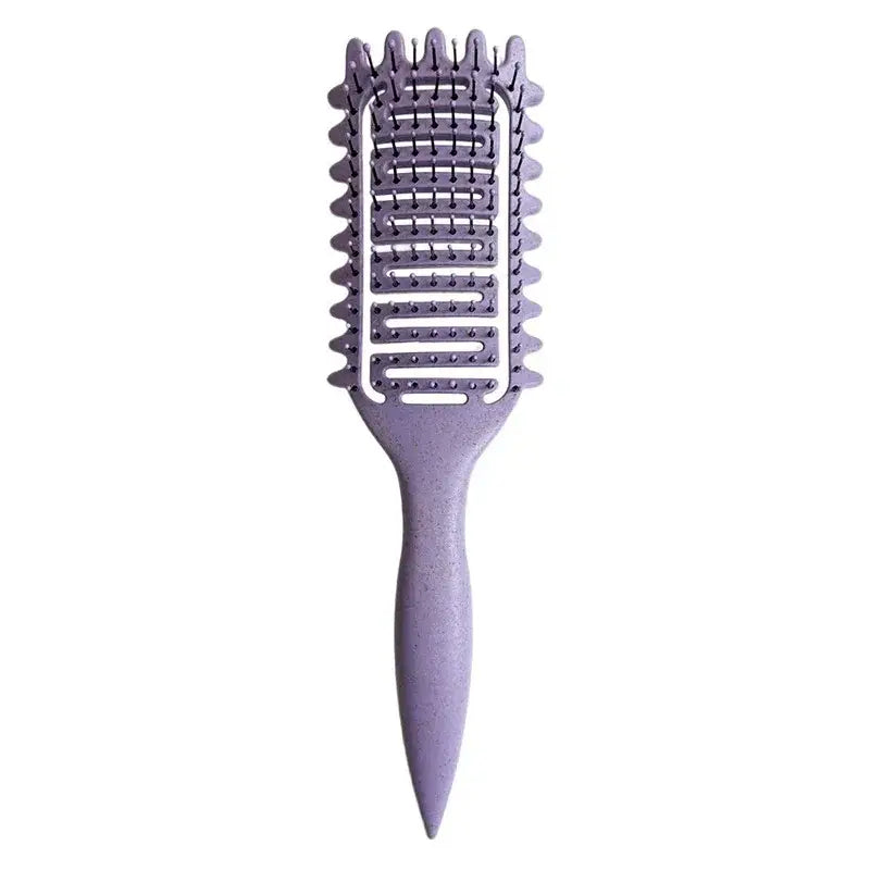 Brosse à cheveux bouclés démêlante creuse - Pourpre