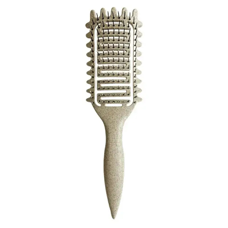 Brosse à cheveux bouclés démêlante creuse - Beige