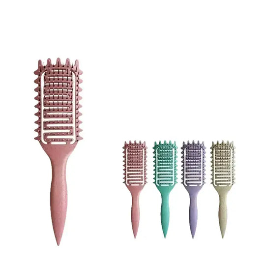 Brosse à cheveux bouclés démêlante creuse