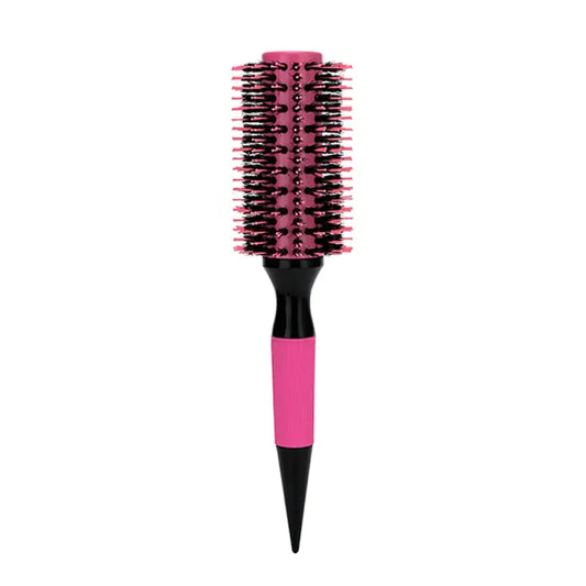 Brosse à cheveux bouclés en nylon rose - ∅4.5cm