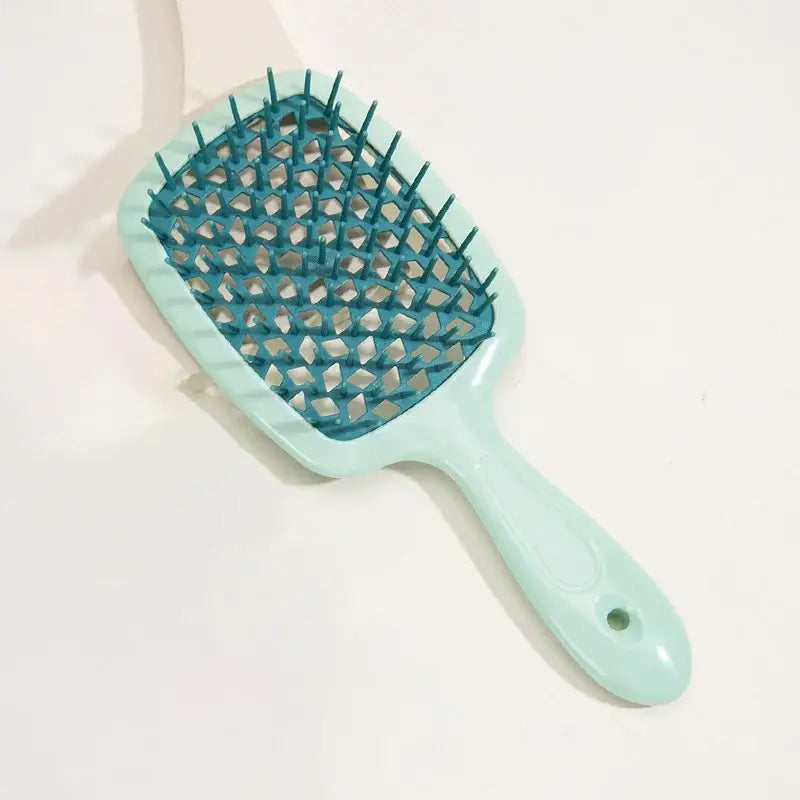 Brosse à cheveux creusé de massage - Vert