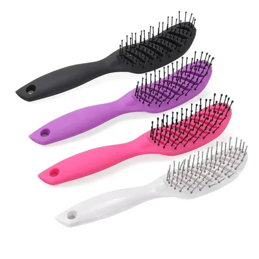 Brosse à cheveux démêlante antistatique courbée
