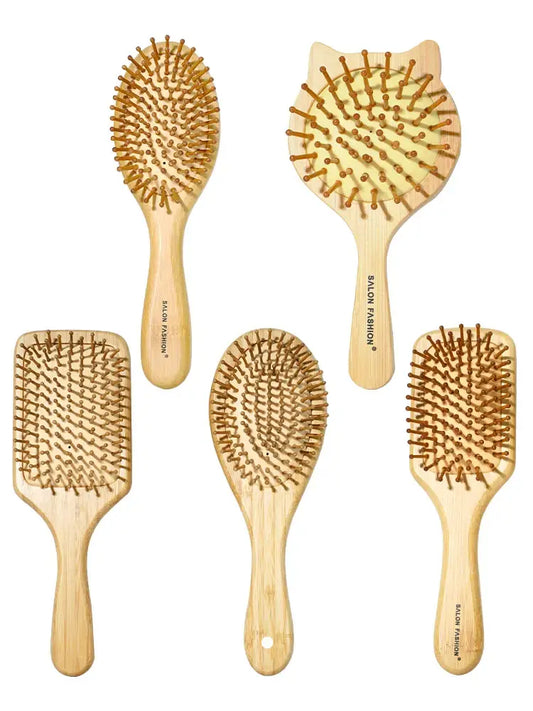 Brosse à cheveux démélante en bambou