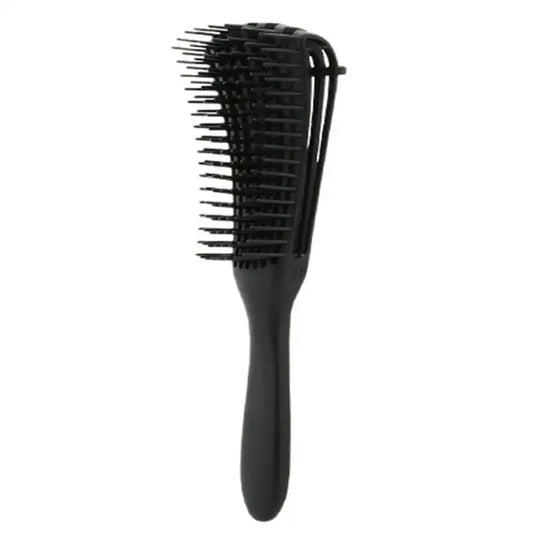 Brosse à cheveux démêlante pour cheveux frisés - Noir