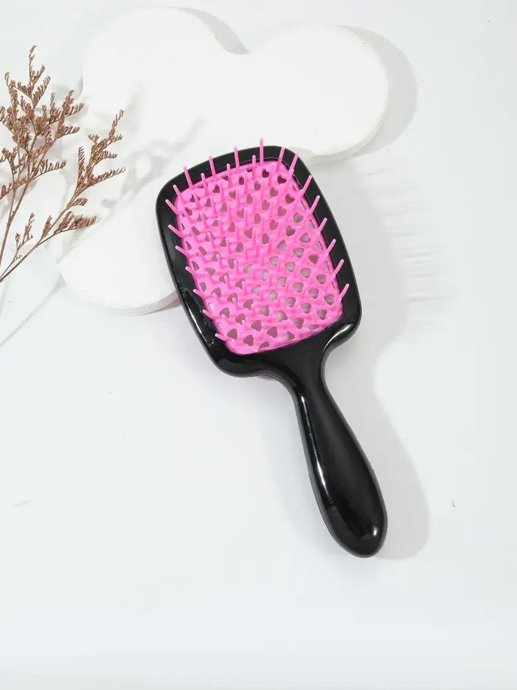 Brosse à cheveux emmêlés antistatique - Rose claire