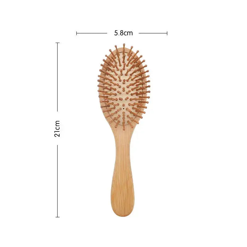 Brosse à cheveux en bambou - Ovale