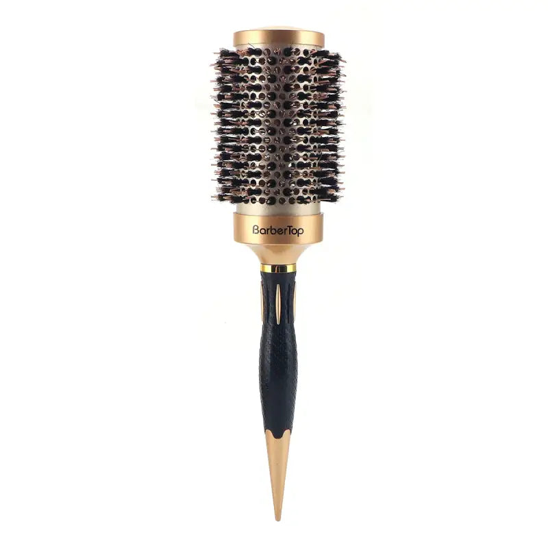 Brosse à cheveux en poils de sanglier et nylon ronde - ∅5.3cm