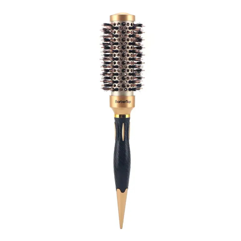 Brosse à cheveux en poils de sanglier et nylon ronde - ∅3.2cm