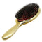 Brosse à cheveux en poils de sanglier ovale antistatique - Doré