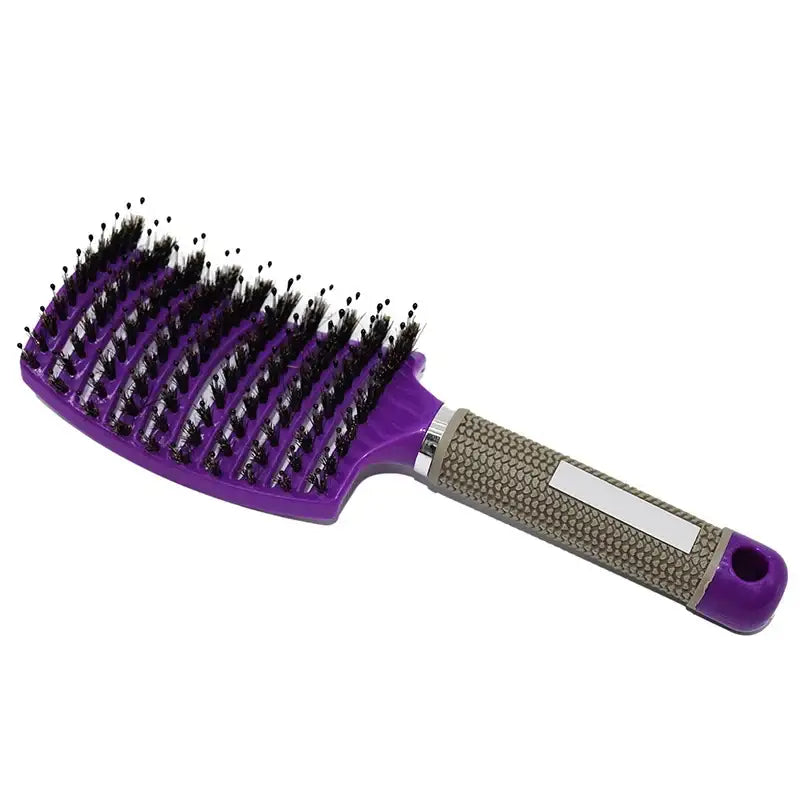 Brosse à cheveux en poils et nylon - Pourpre