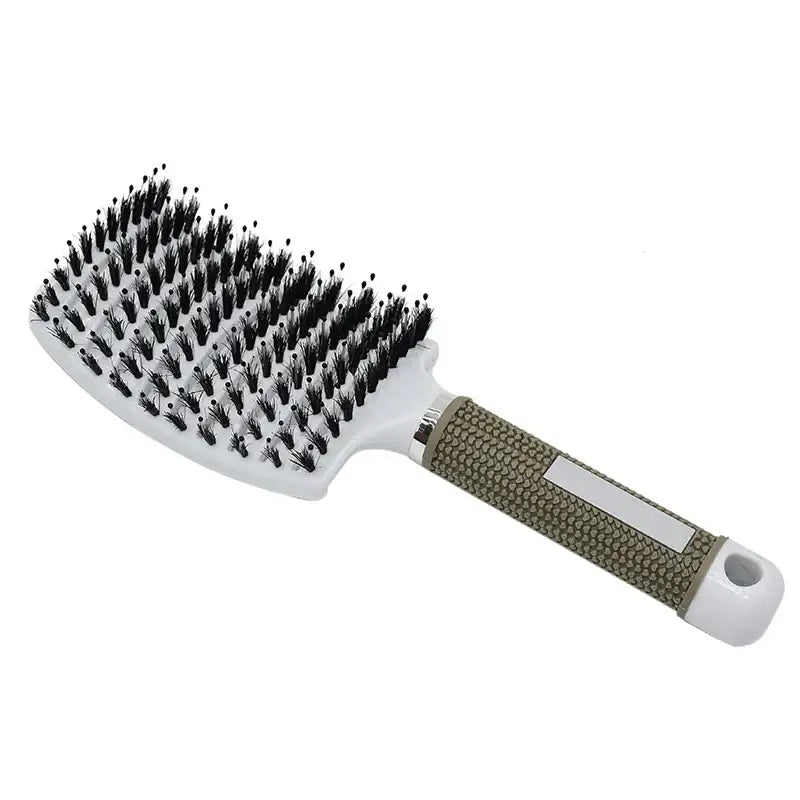 Brosse à cheveux en poils et nylon - Blanc