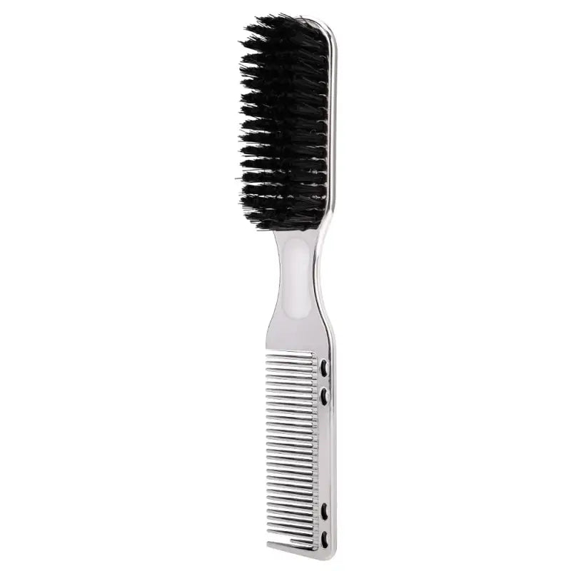 Brosse à cheveux et barbe multifonctionnelle pour hommes - Argent