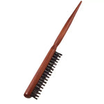 Brosse à cheveux à poils avec poignées en bois - Vignette | Belle brosse
