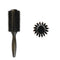 Brosse à cheveux ronde en poils de sanglier en bois - M