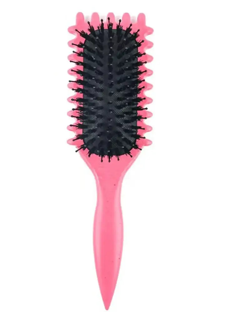 Brosse pour cheveux humides et bouclés - Rouge