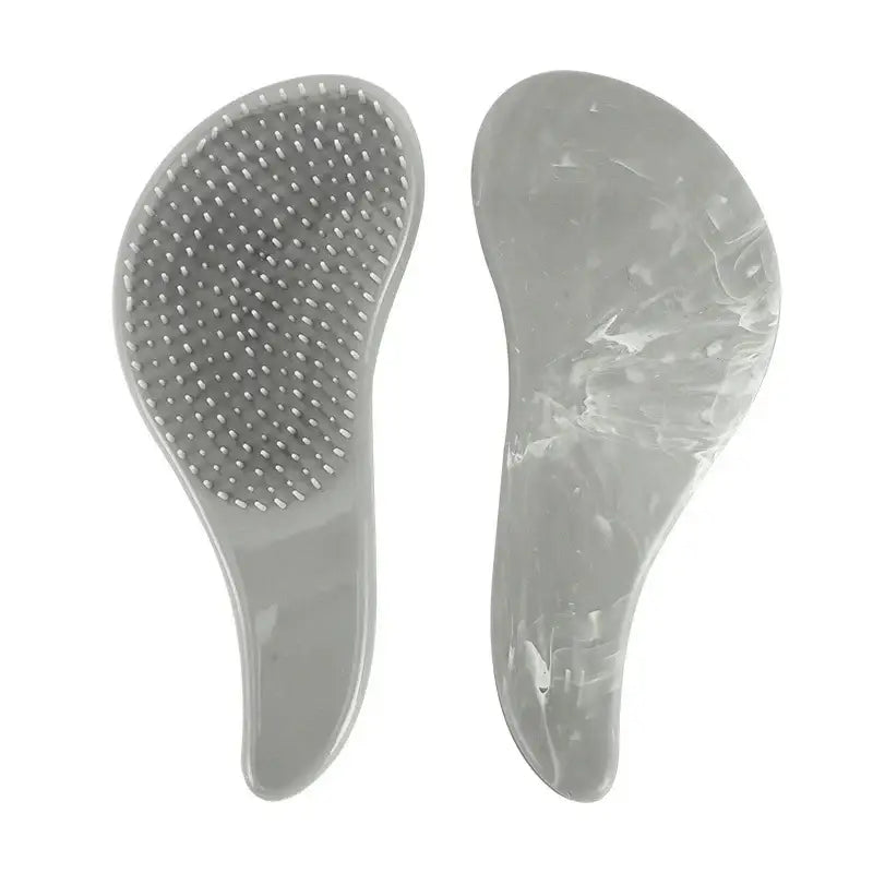 Mini brosse à cheveux antistatique démêlante - Gris-Grand