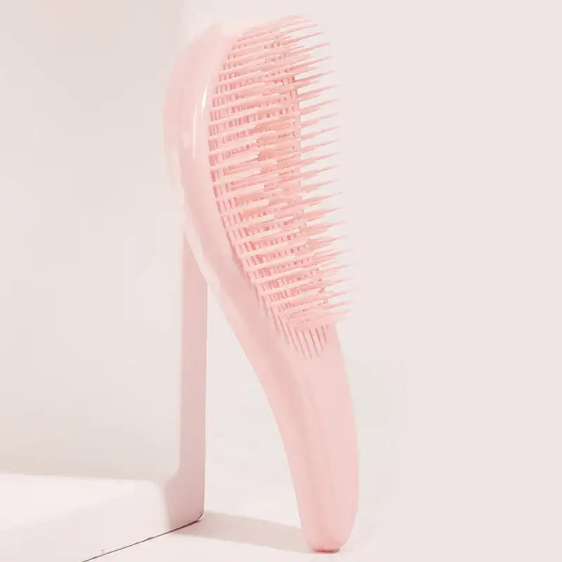 Mini brosse à cheveux antistatique démêlante - Rose-Petit