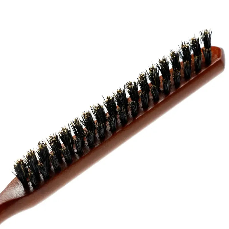 Peigne à cheveux en poils de sanglier naturels antistatique - Bois
