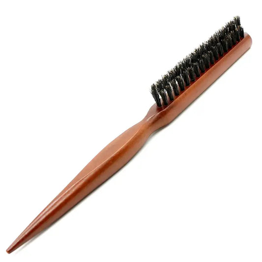 Peigne à cheveux en poils de sanglier naturels antistatique - Bois