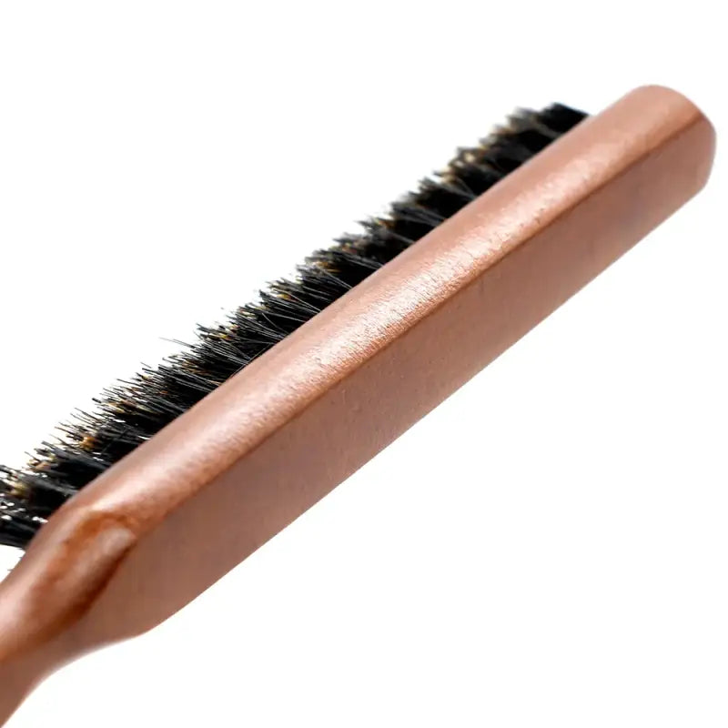 Peigne à cheveux en poils de sanglier naturels antistatique - Bois